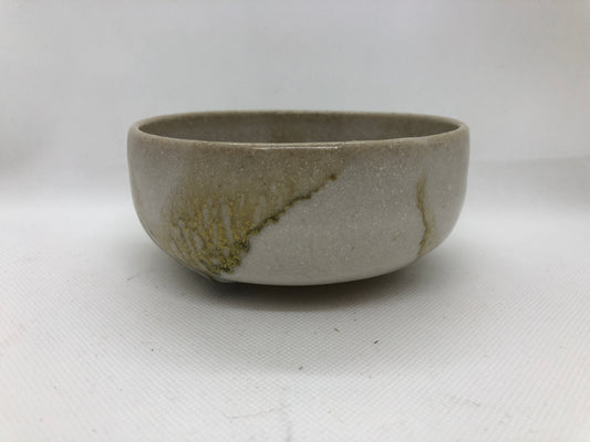 Y4442 CHAWAN Iga-ware signed Japan antique tea ceremony pottery bowl cup vessel