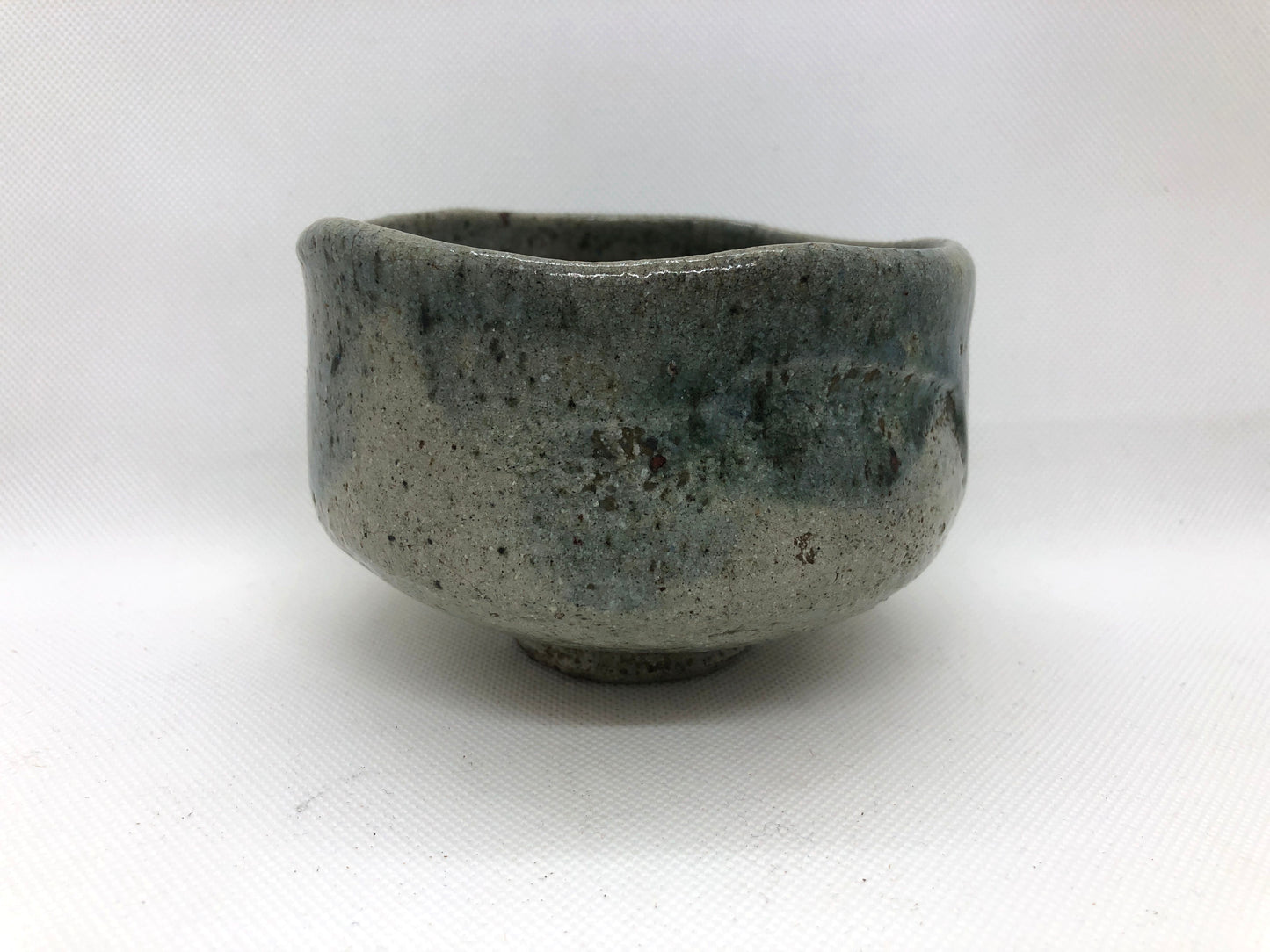 Y4443 CHAWAN Raku-ware signed Japan antique tea ceremony pottery bowl cup vessel