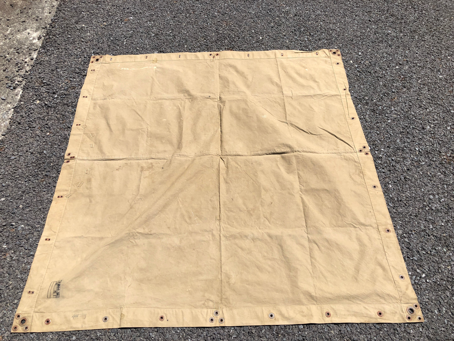 Y4550 Imperial Japan Army Military Tent old cloth gear Japanese WW2 vintage