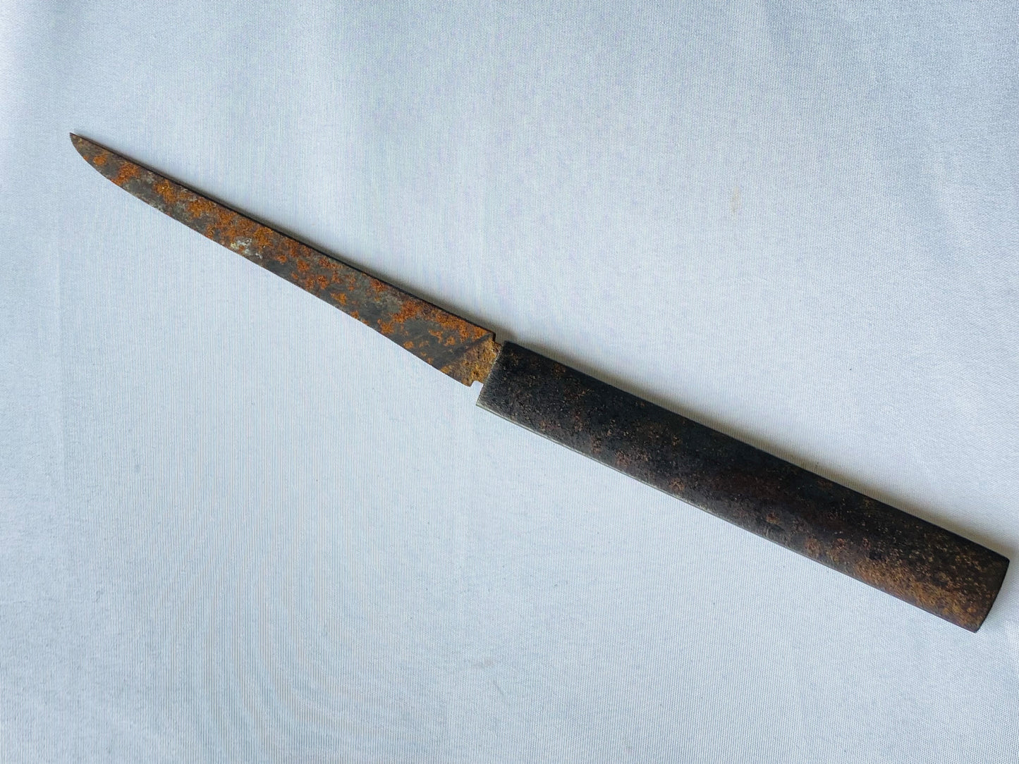 Y4565 TSUKA Kogatana small sword inlay people Japan Koshirae antique samu