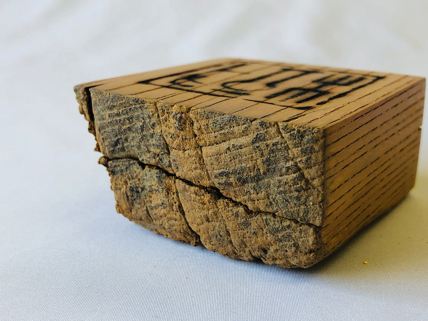 Y4644 BOX Old wood signed Japan antique incense container fragrance aroma