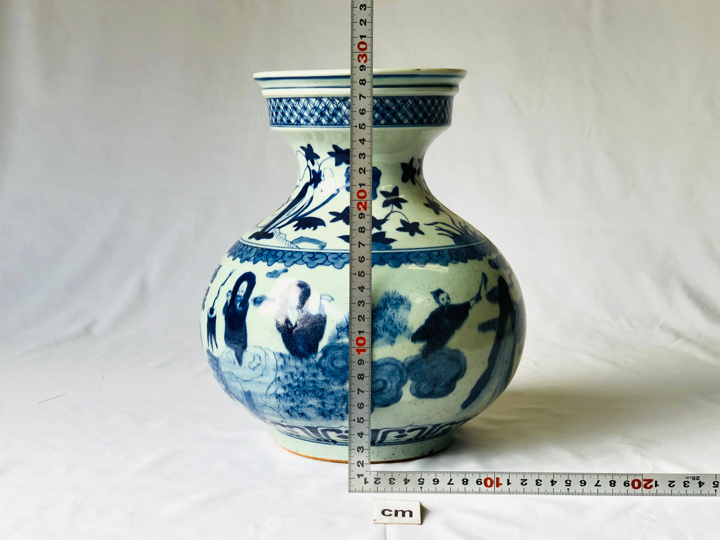 Y4772 FLOWER VASE Underglaze blue China ikebana antique interior pot decor