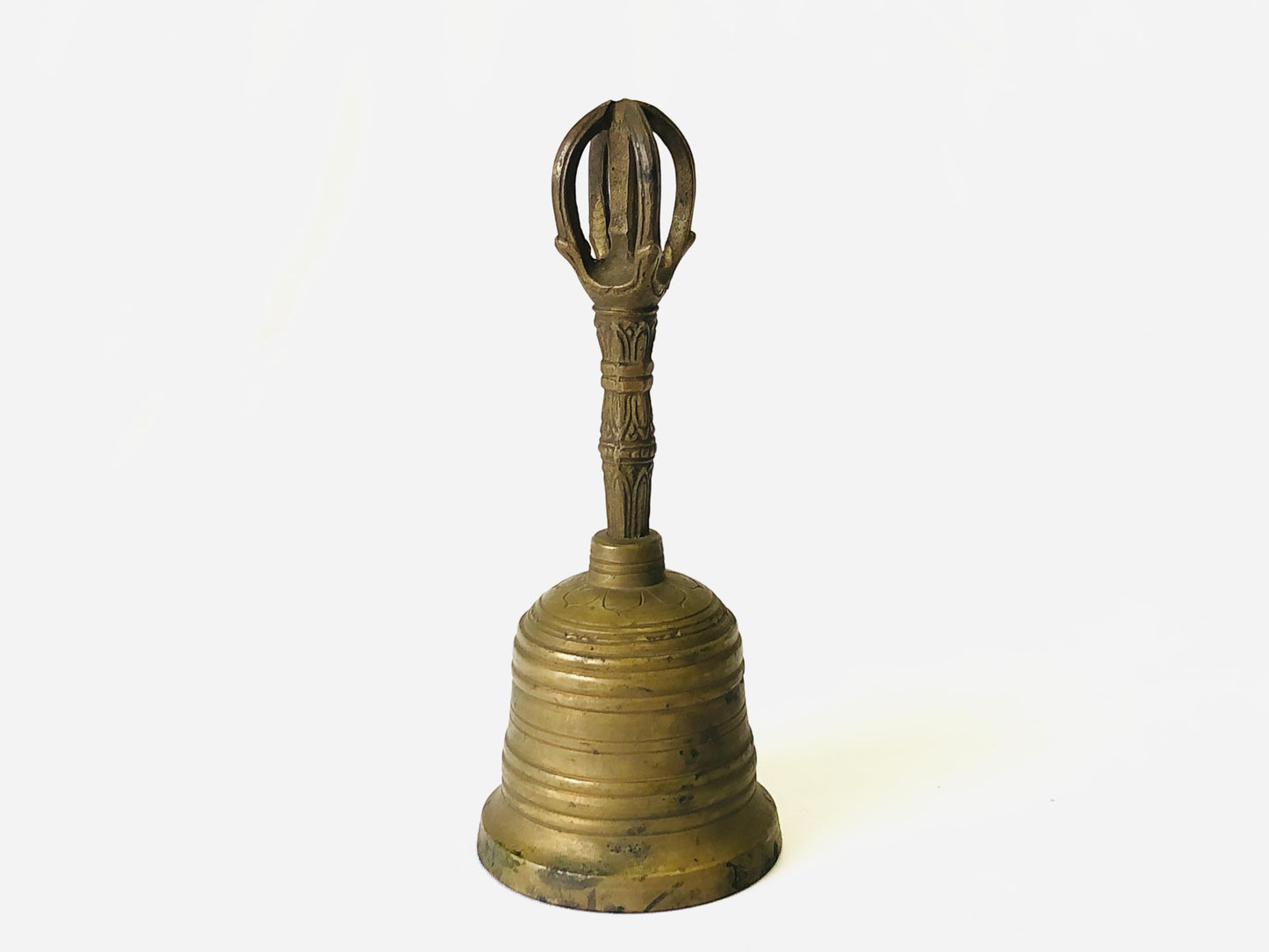 Y4897 [Video]Buddhist Altar Equipment Gokorei bell Esoteric Buddhism tool Japan antique