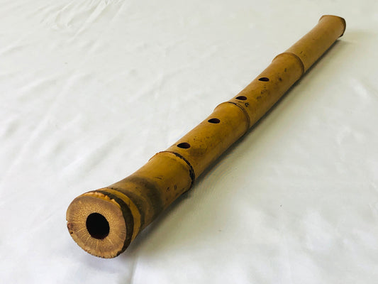 Y4905 SHAKUHACHI Bamboo flute Japan antique traditional instrument music