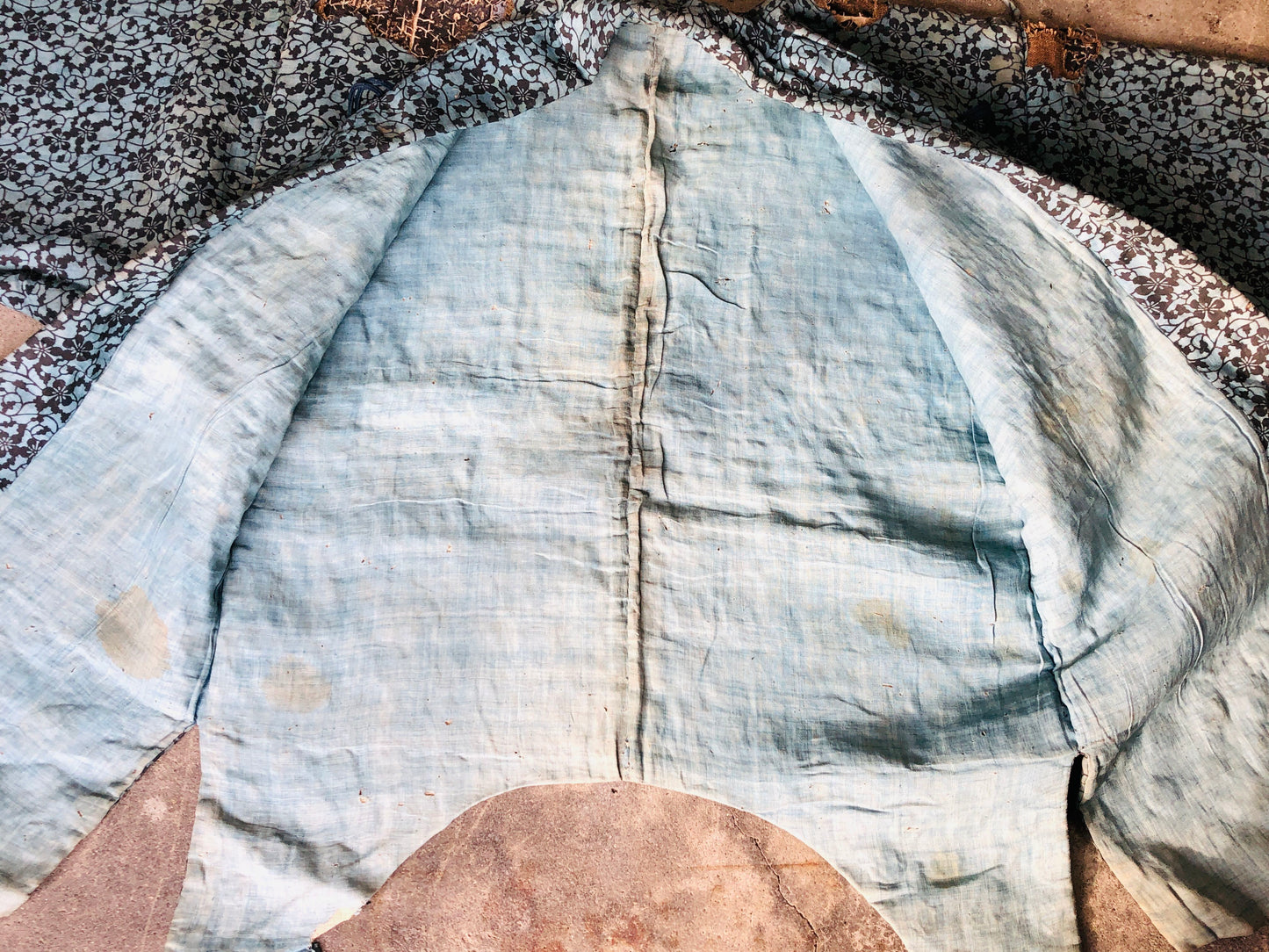 Y4910 YOROI samurai chainmail kote gauntlet shin guard jacket set Japan antique