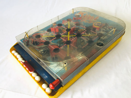 Y4933 TOY pinball game Choujin Barom one Barom-1 Bandai Japan antique vintage