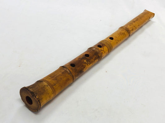 Y4991 SHAKUHACHI Bamboo flute Tozan style Japan antique traditional instrument