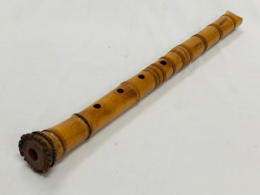 Y4992 SHAKUHACHI Bamboo flute Tozan style Japan antique traditional instrument