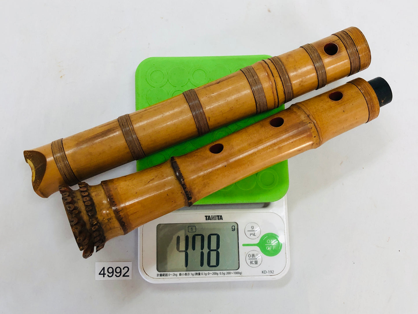 Y4992 SHAKUHACHI Bamboo flute Tozan style Japan antique traditional instrument