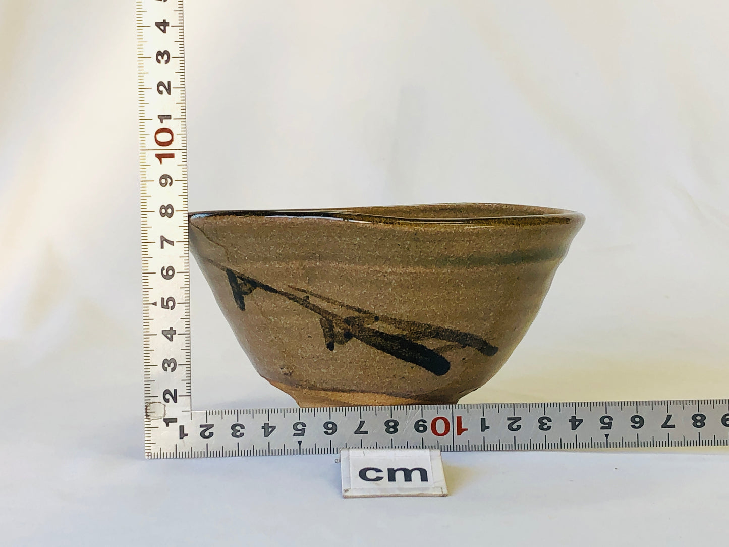 Y5000 CHAWAN Karatsu-ware signed box Japan antique tea ceremony pottery bowl