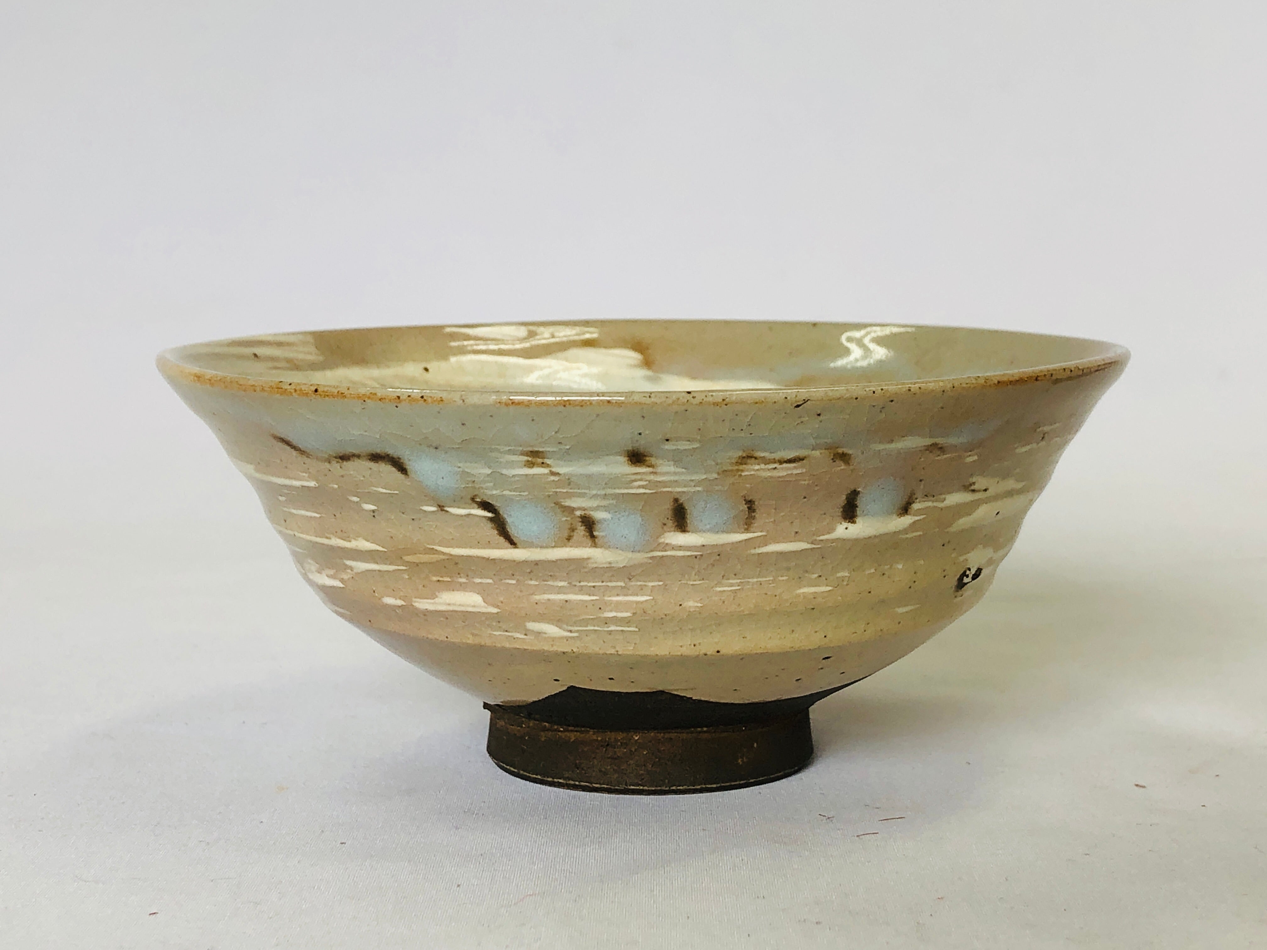 Y5017 CHAWAN Hakeme brush mark bowl Japan antique tea ceremony utensil ...