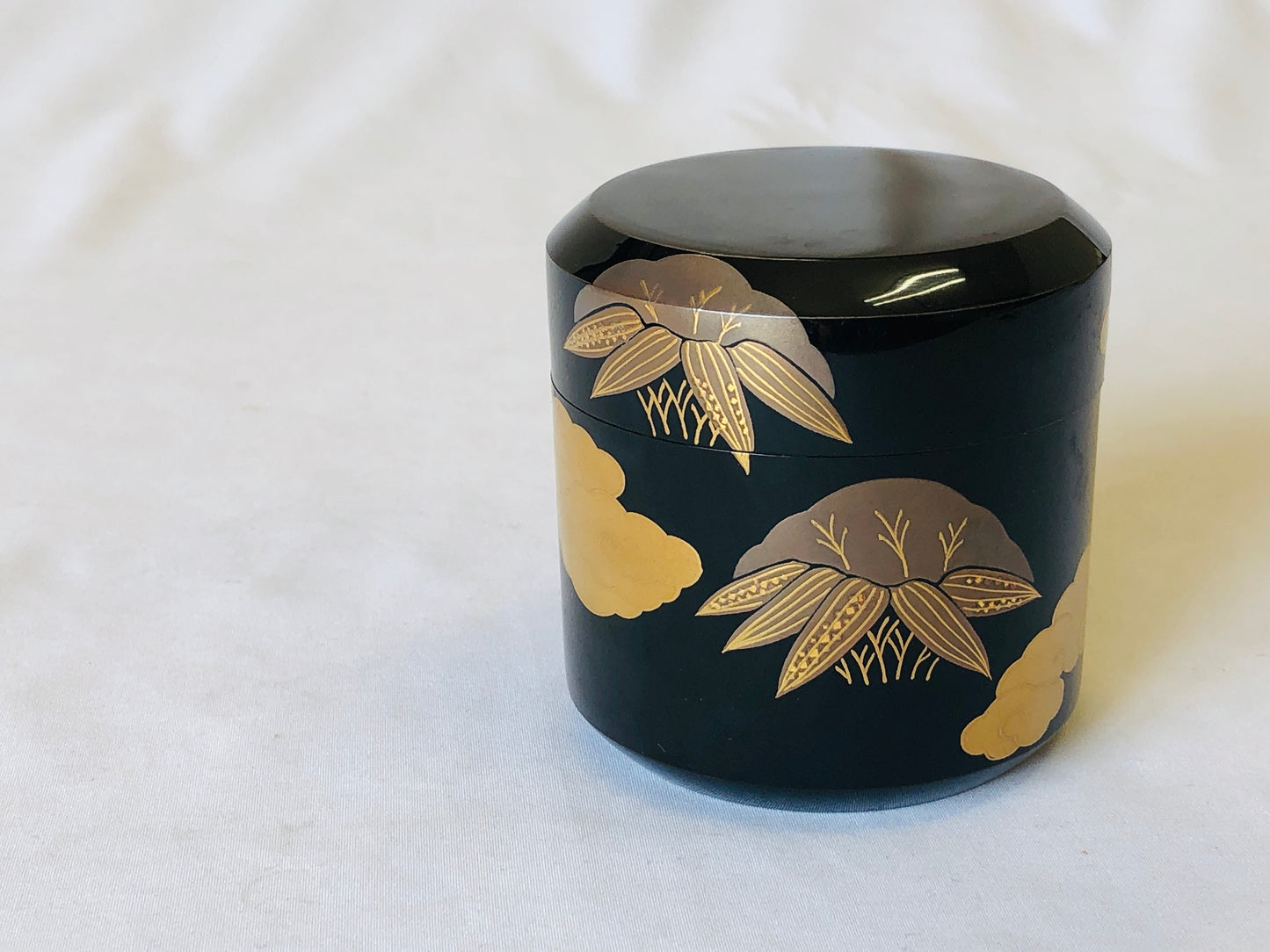Y5032 NATUME Makie Caddy container signed box Japan Tea Ceremony utensil antique