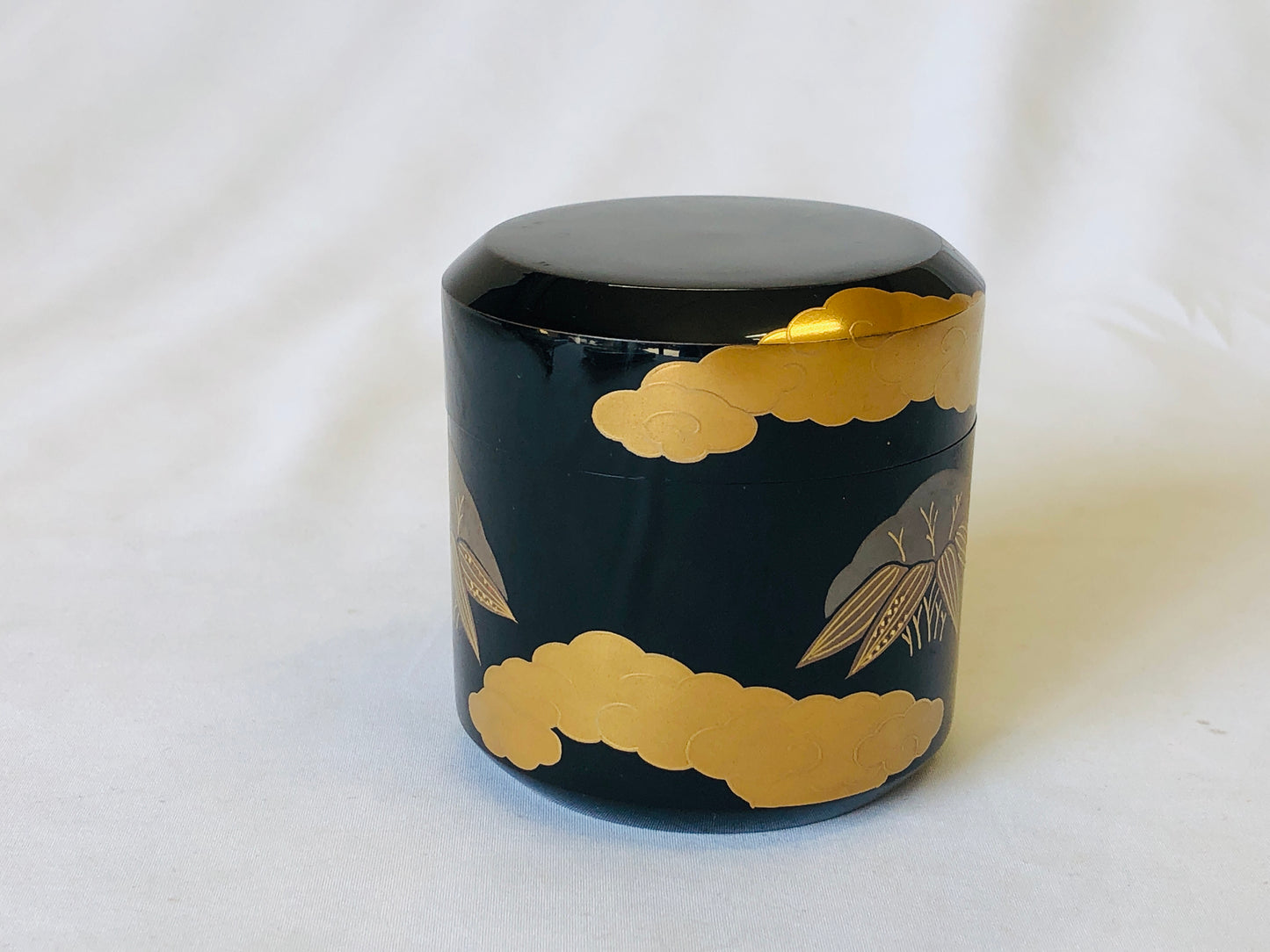 Y5032 NATUME Makie Caddy container signed box Japan Tea Ceremony utensil antique