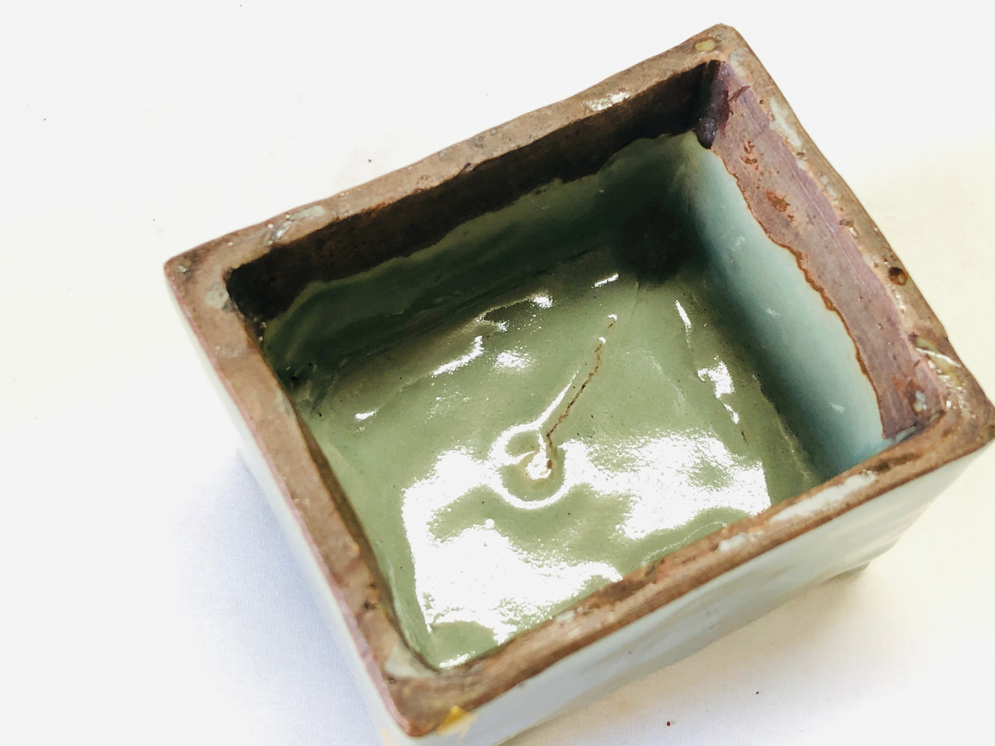 Y5177 KOURO Celadon kintsugi China aroma incense burner antique aromatherapy