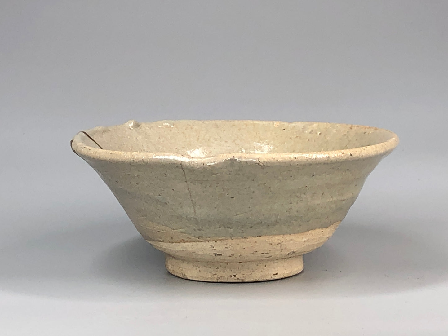 Y5240 CHAWAN Seto-ware kintsugi Japan antique tea ceremony pottery bowl vintage