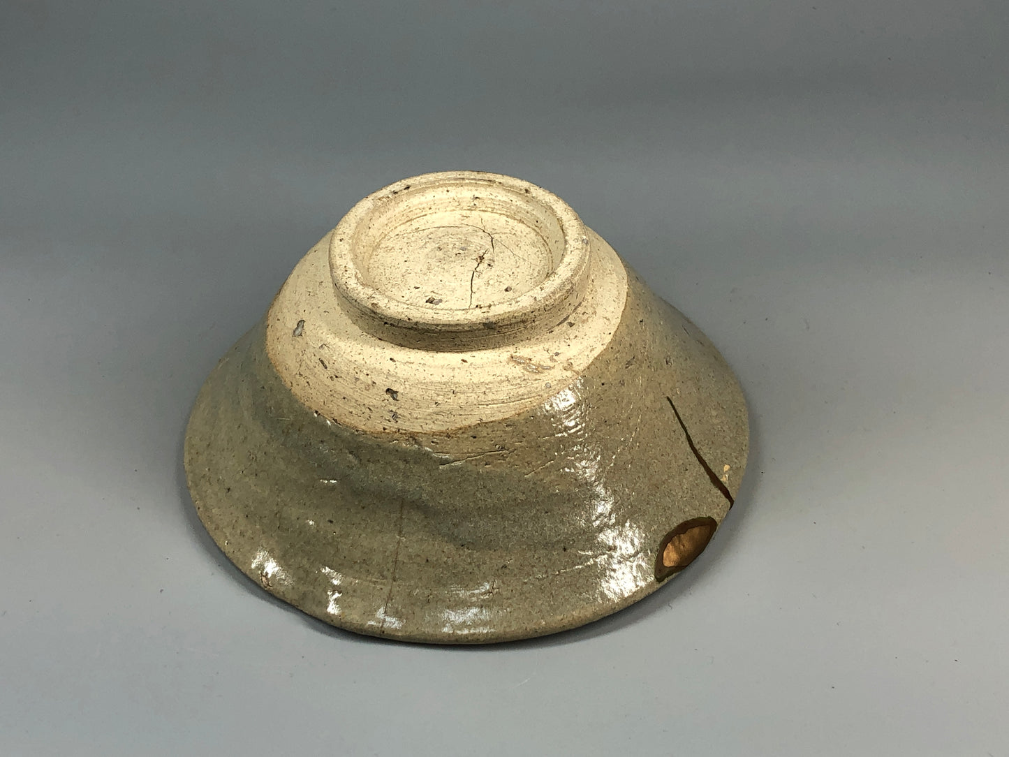 Y5240 CHAWAN Seto-ware kintsugi Japan antique tea ceremony pottery bowl vintage
