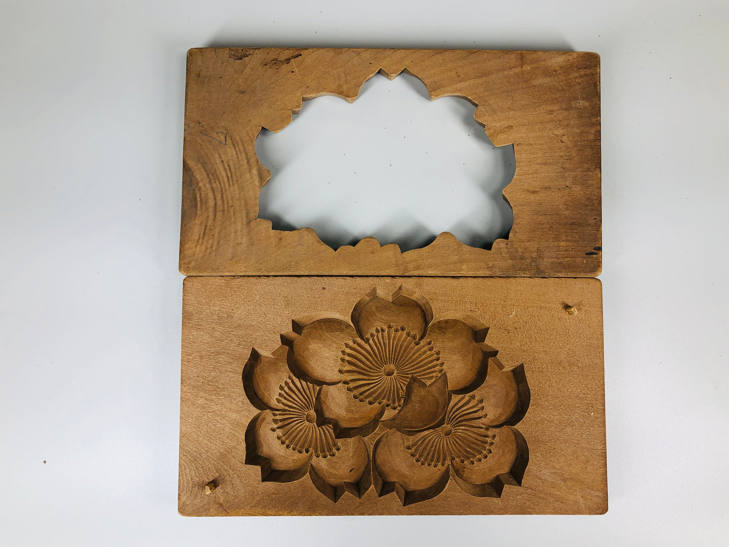 Y5250 KASHIGATA Cherry blossoms sakura Japan antique Wooden Pastry Mold wagashi