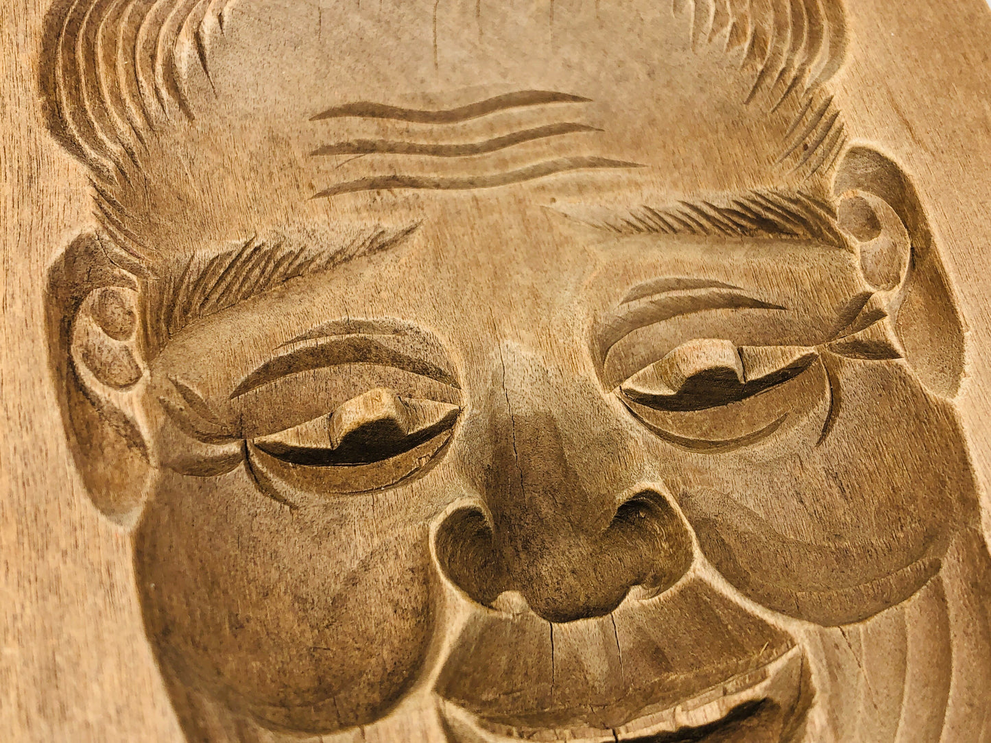 Y5252 KASHIGATA Takasago old man Japan antique Wooden Pastry Mold wagashi
