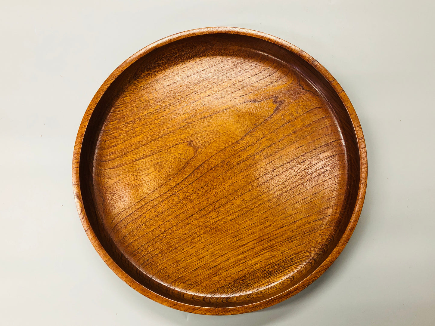 Y5274 TRAY wooden round box OBON OZEN antique vintage kitchen Japan tableware