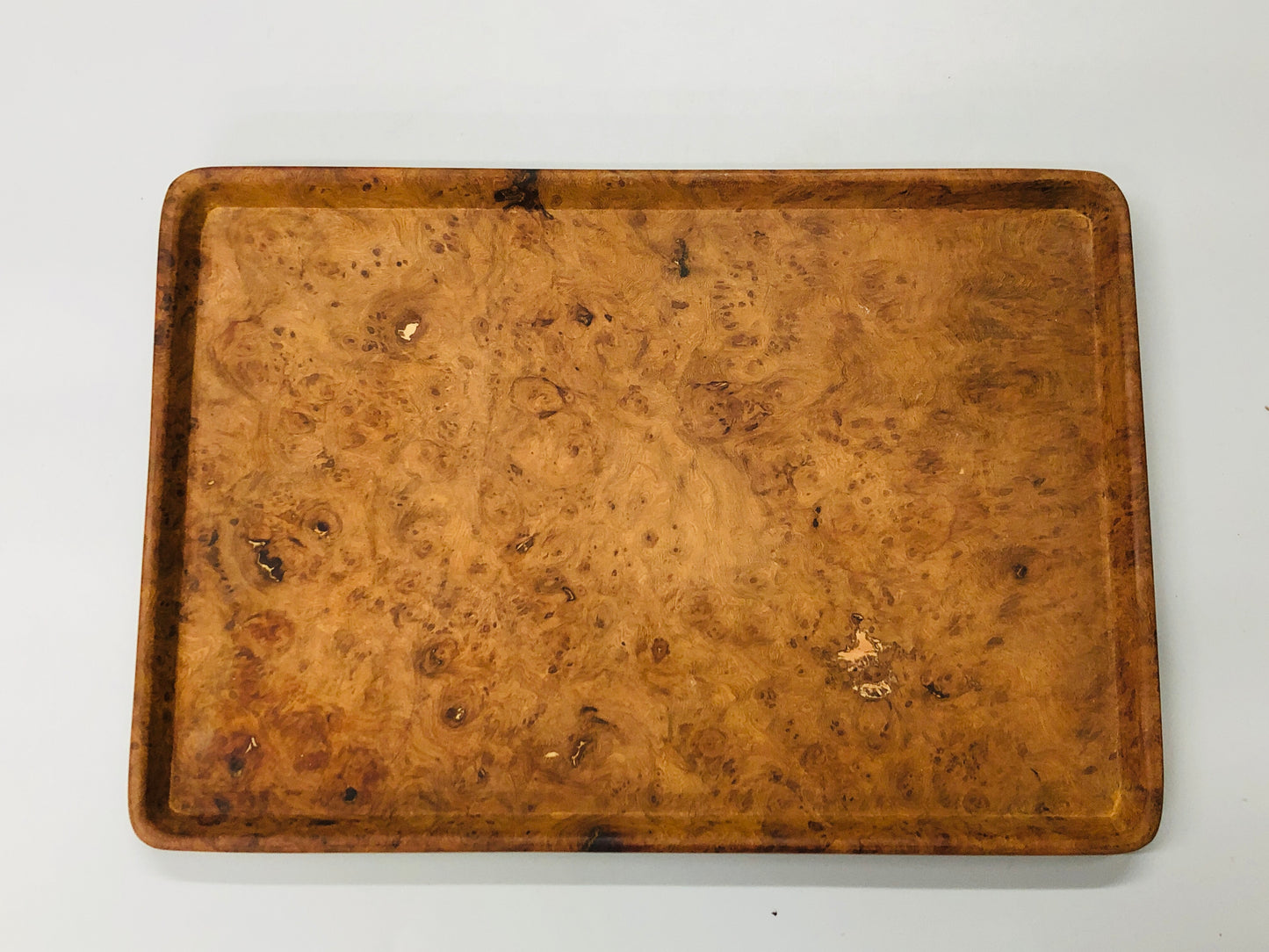 Y5275 TRAY wooden tamamoku rectangular OBON OZEN antique vintage kitchen Japan