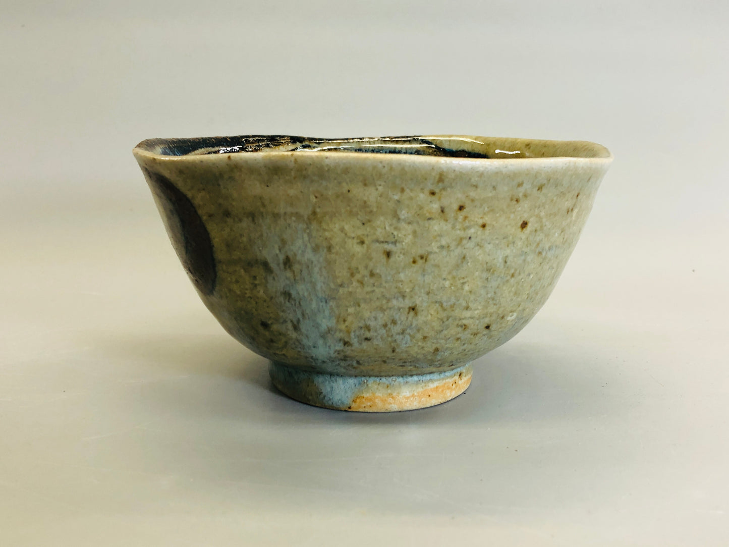 Y5331 CHAWAN Mashiko-ware signed box Neriage Japan antique tea ceremony pottery
