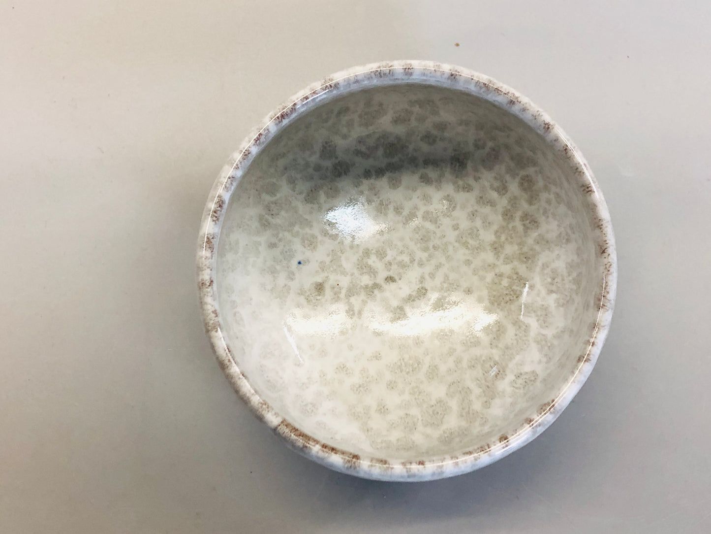 Y5335 CHAWAN Kisyu-ware signed box Japan antique tea ceremony pottery vintage