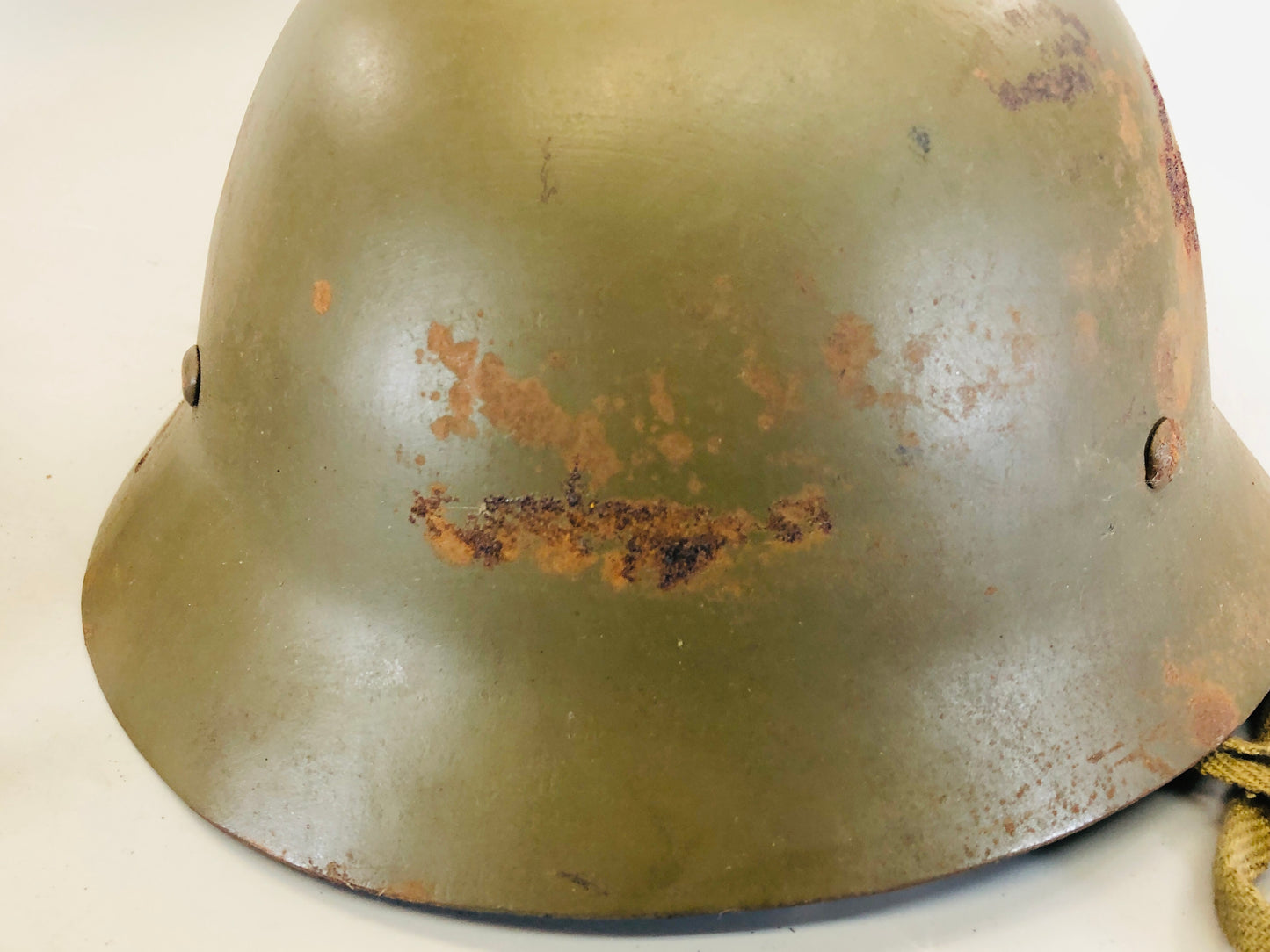Y5351 Imperial Japan Army Military gear Helmet armor set of 2 Japan WW2 vintage