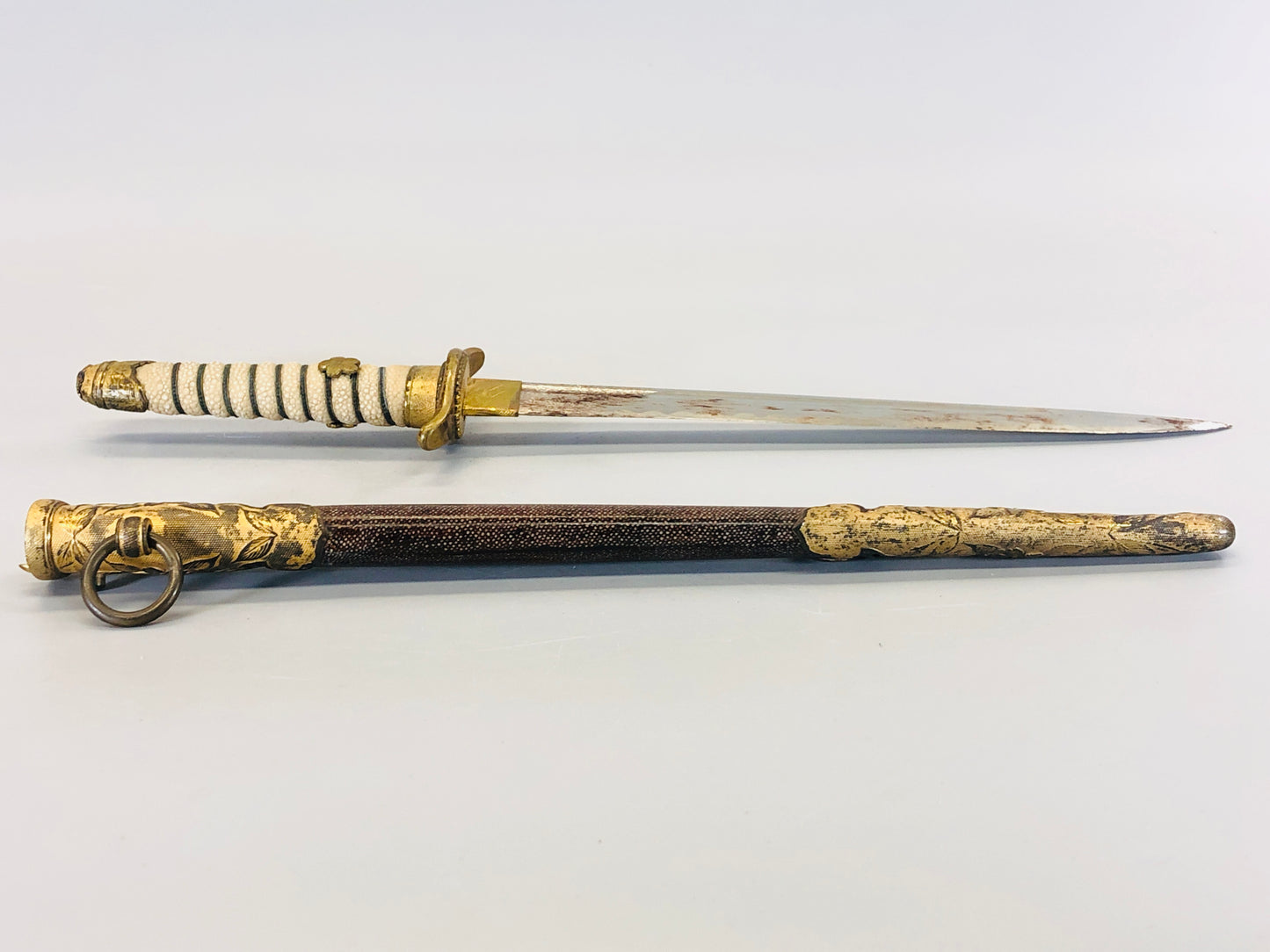 Y5354 Imperial Japan Army Navy short sword dagger military Japan WW2 vintage