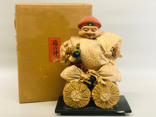 Y5361 STATUE Daikoku God of Wealth figure figurine box Japan antique interior