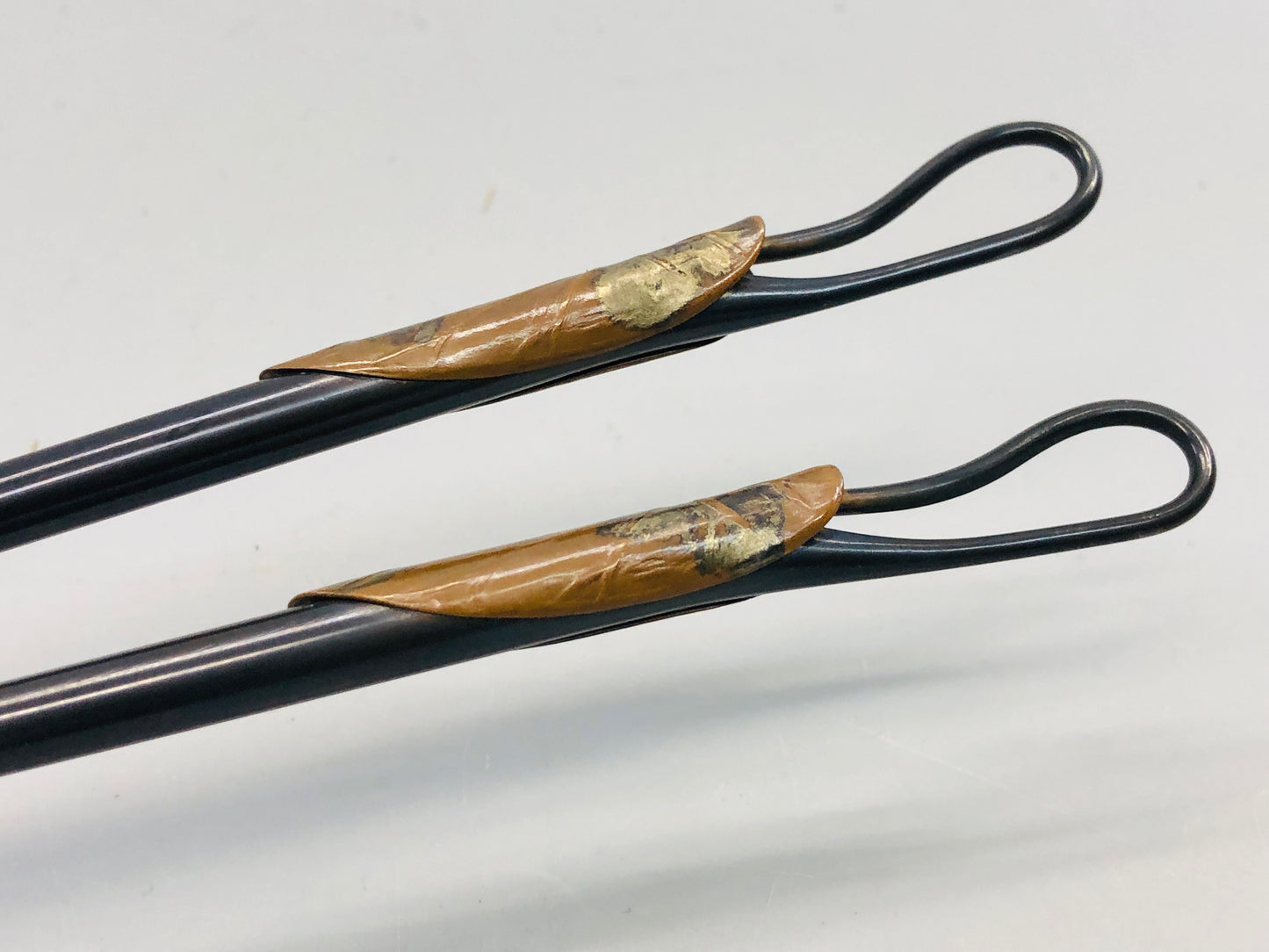 Y5377 HIBASHI Chopsticks fire poker signed box Japan Tea Ceremoy antique vintage