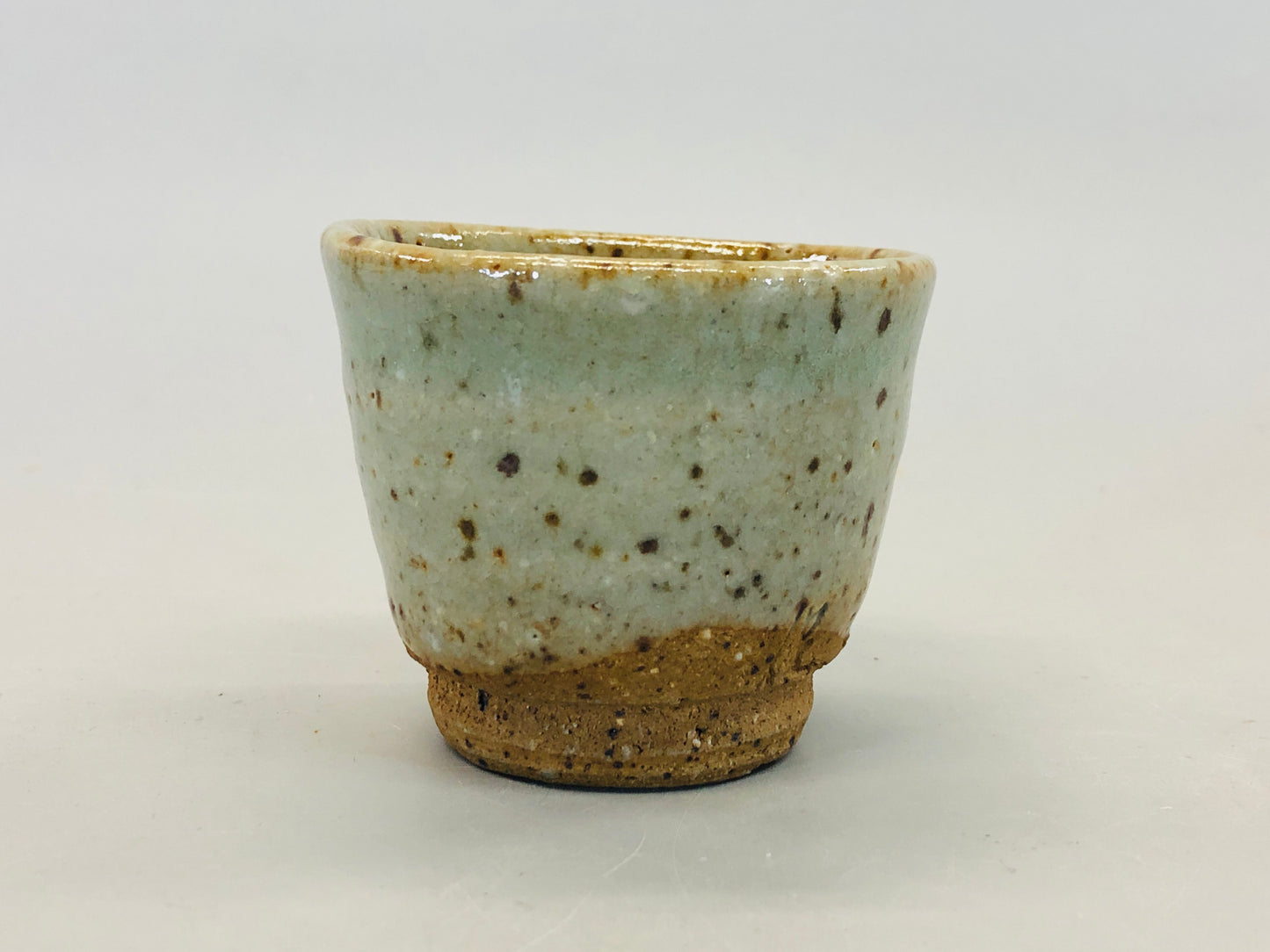 Y5389 CHAWAN Tokoname-ware Sake Cup signed box Japanese bowl pottery antique