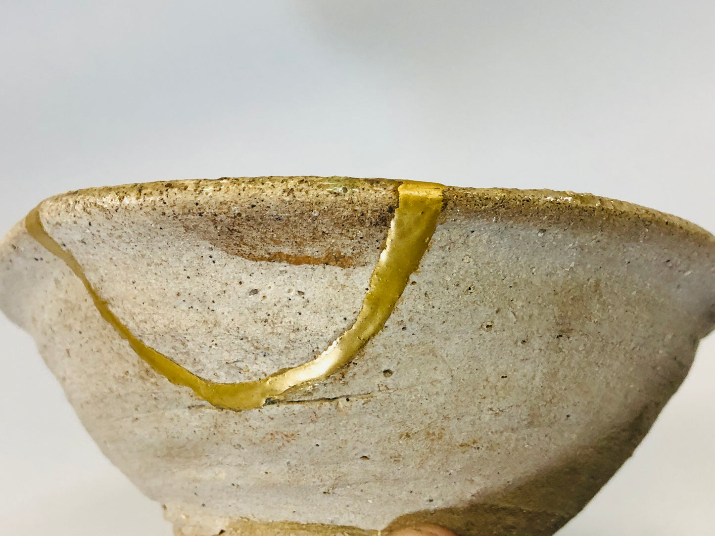 Y5397 CHAWAN Tokoname-ware kintsugi Japan antique tea ceremony pottery vintage