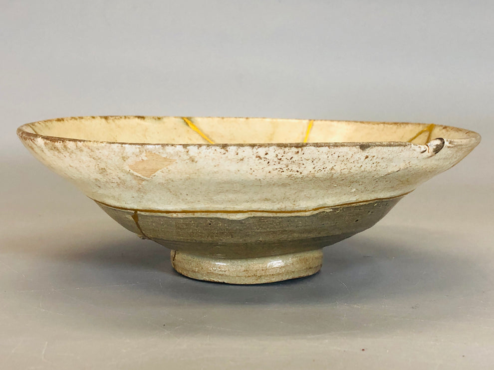 Y5406 CHAWAN Li Dynasty Plain Hakeme bowl kintsugi box Korea antique p ...