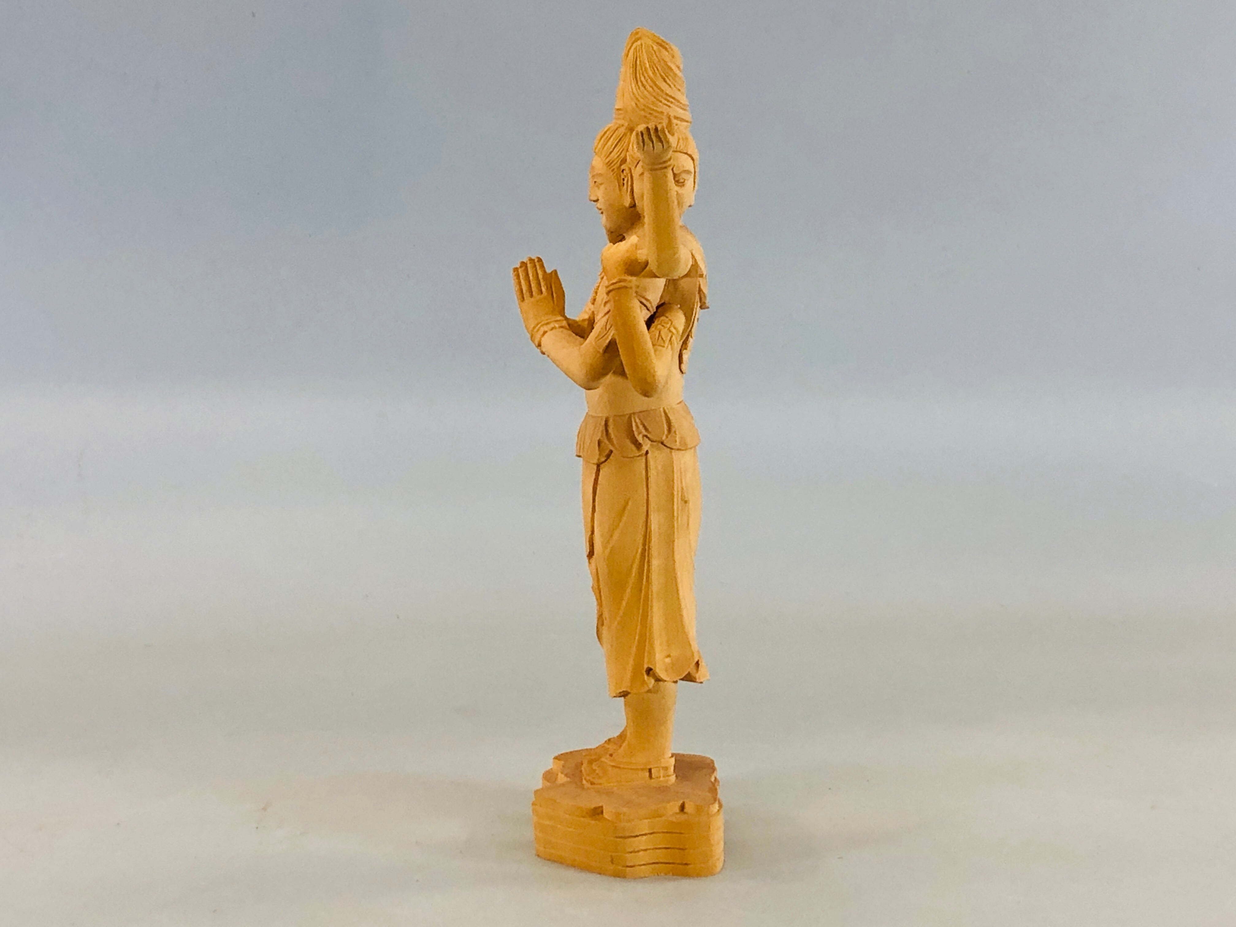 Y5418 STATUE Ashura Asura wood carving figure figurine Japan 