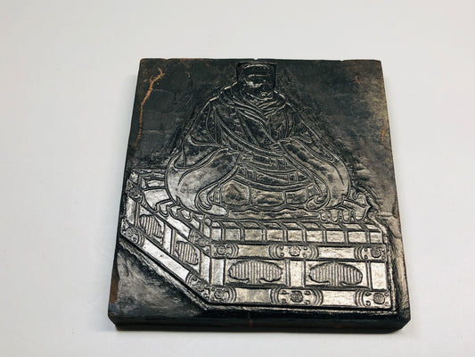 Y5439 WOODBLOCK PRINT Printing Block Buddha statue art double-sided Japan Ukiyoe