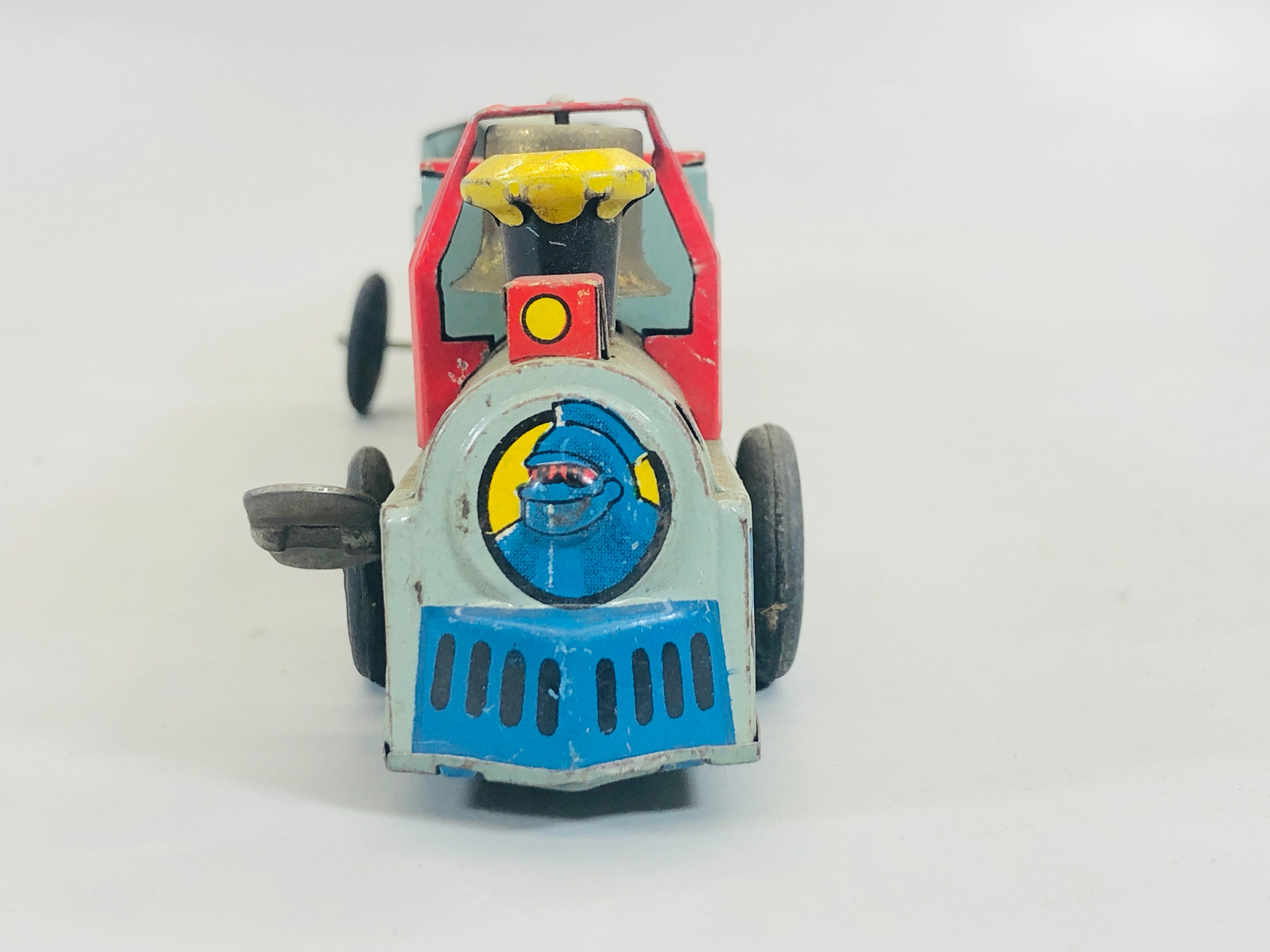 Y5497 TIN TOY Tetsujin 28 locomotive railroad Takatoku Japan 