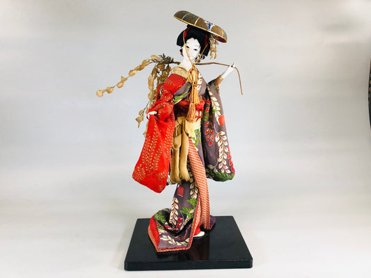 Y5608 NINGYO Kimekomi doll Kimono beauty figure Japan vintage antique figurine