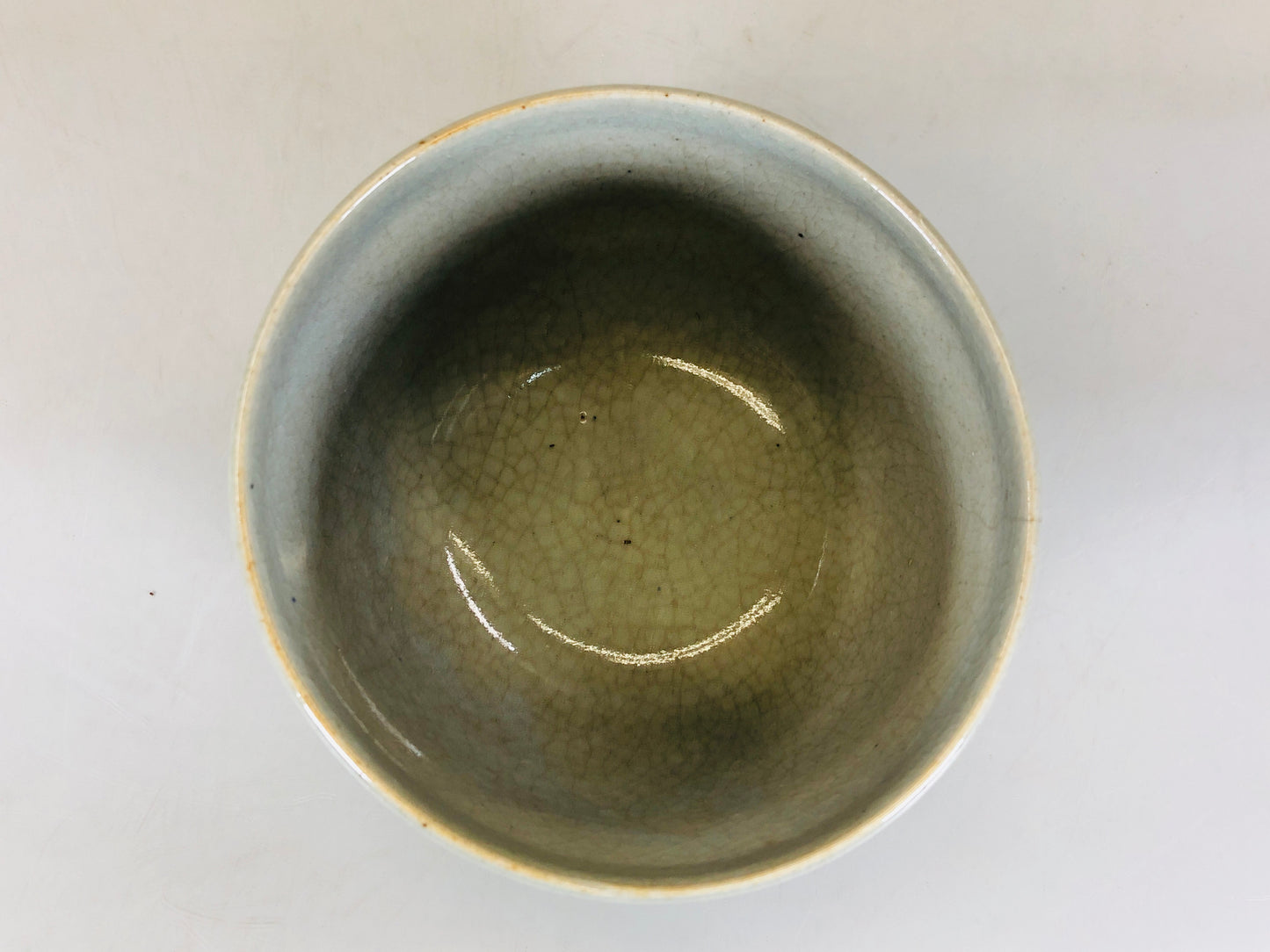 Y5683 CHAWAN Yosamu-ware signed Japan antique tea ceremony bowl pottery cup