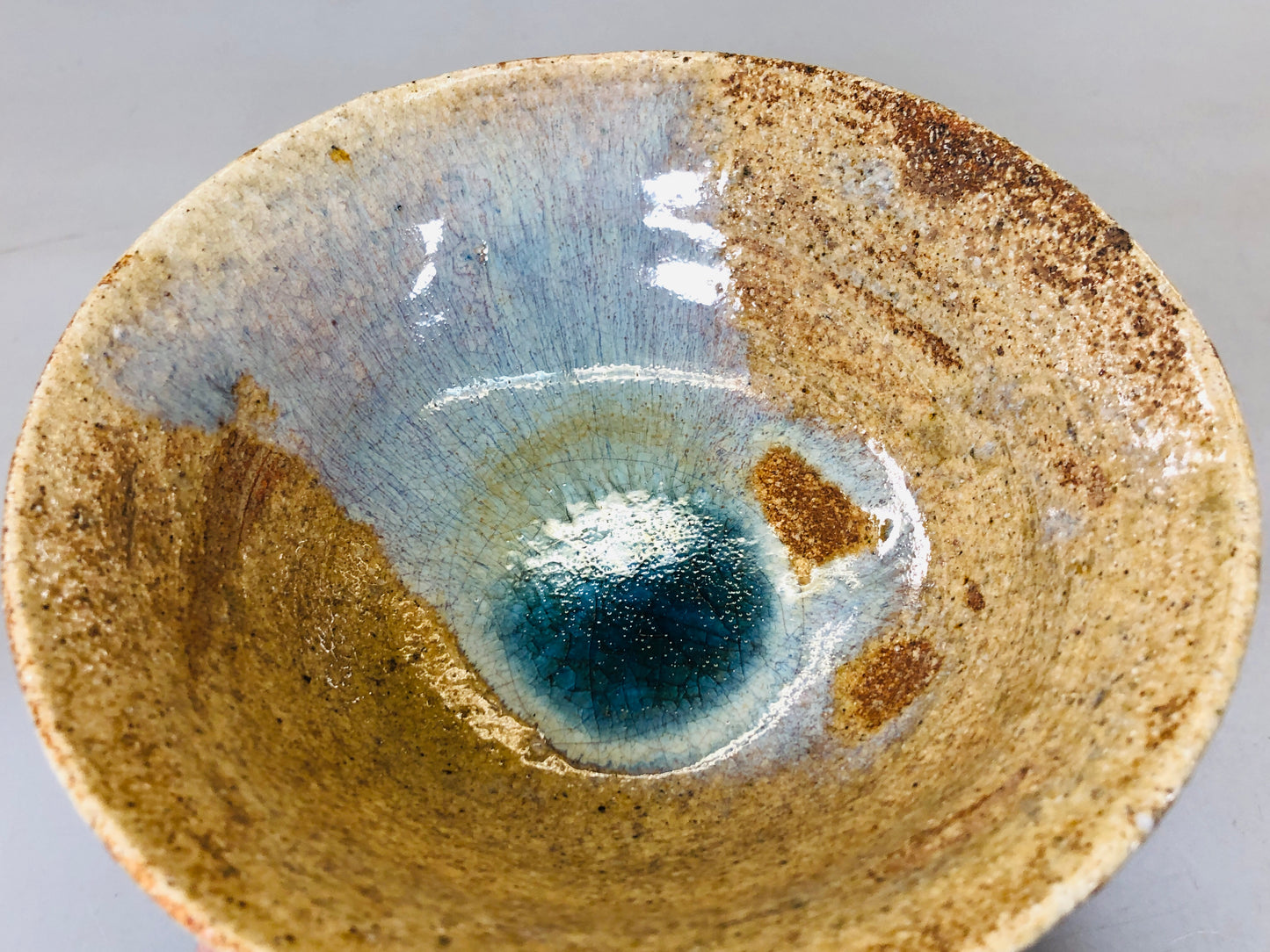 Y5685 CHAWAN Seto-ware beautiful glaze Japan antique tea ceremony bowl pottery