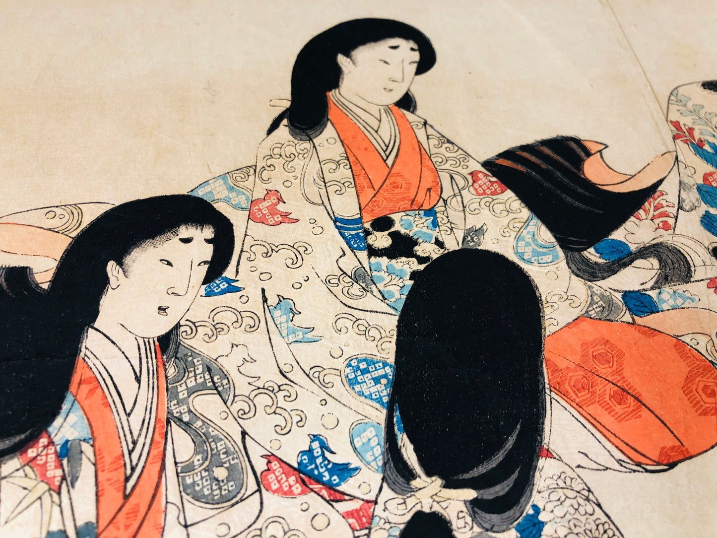 Y5709 WOODBLOCK PRINT Chikanobu Beauty Ooku great interior Japan Ukiyoe antique