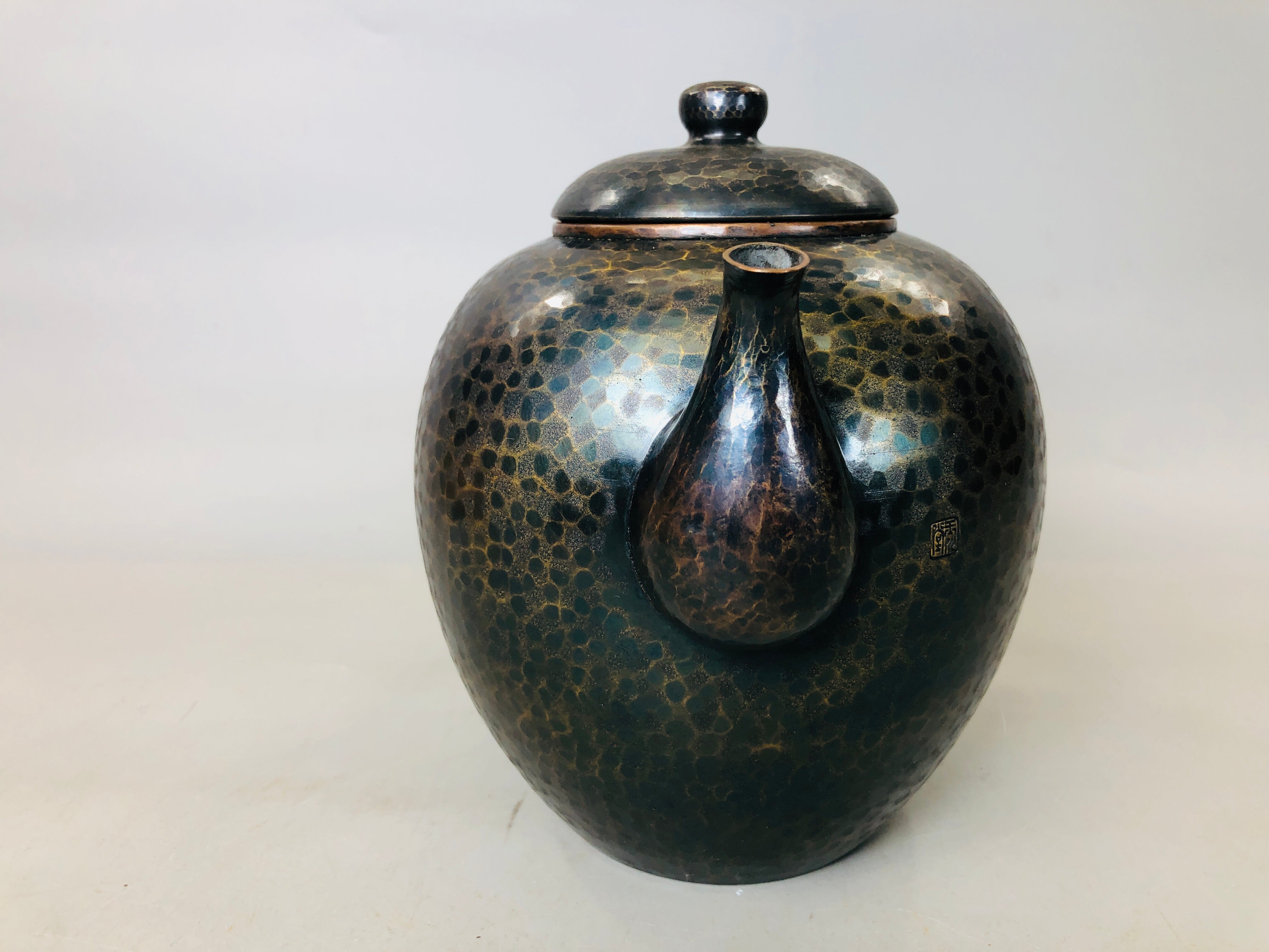 激安アウトレット Y5866 TEA POT Gyokusendo mizusashi signed box Japan antique 花瓶・フラワースタンド