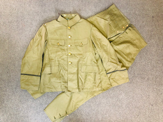 Y5889 Imperial Japan Army Military gear uniform top bottom set Japan WW2 vintage