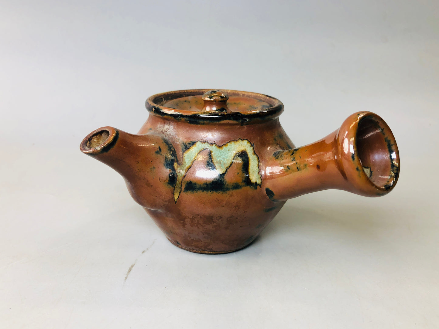 Y5910 KYUSU Mashiko-ware teapot pot folk handicraft Japan antique tea ceremony