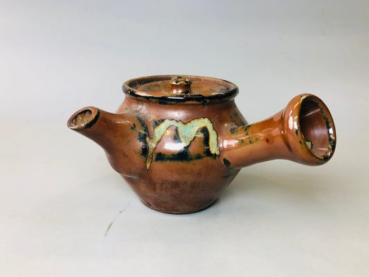 Y5910 KYUSU Mashiko-ware teapot pot folk handicraft Japan antique tea ceremony