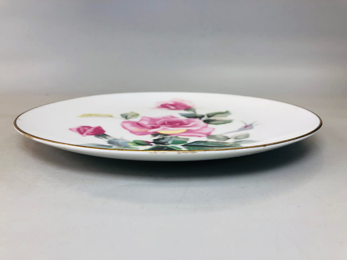 Y5942 DISH Noritake decorative plate signed Rose Japan antique interior decor