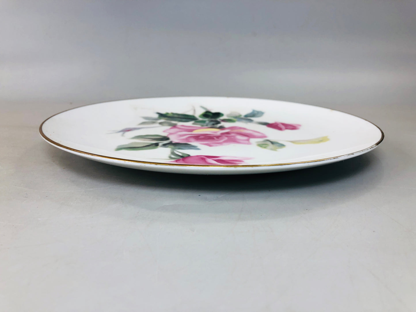 Y5942 DISH Noritake decorative plate signed Rose Japan antique interior decor