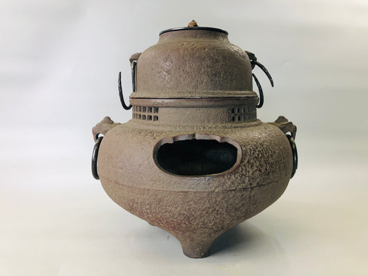 Y5966 CHAGAMA Iron tea kettle teapot unused item Japanese Tea Ceremony antique