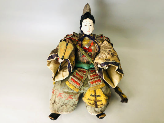 Y6006 NINGYO Samurai bushi Kimekomi doll figure figurine Japan vintage antique