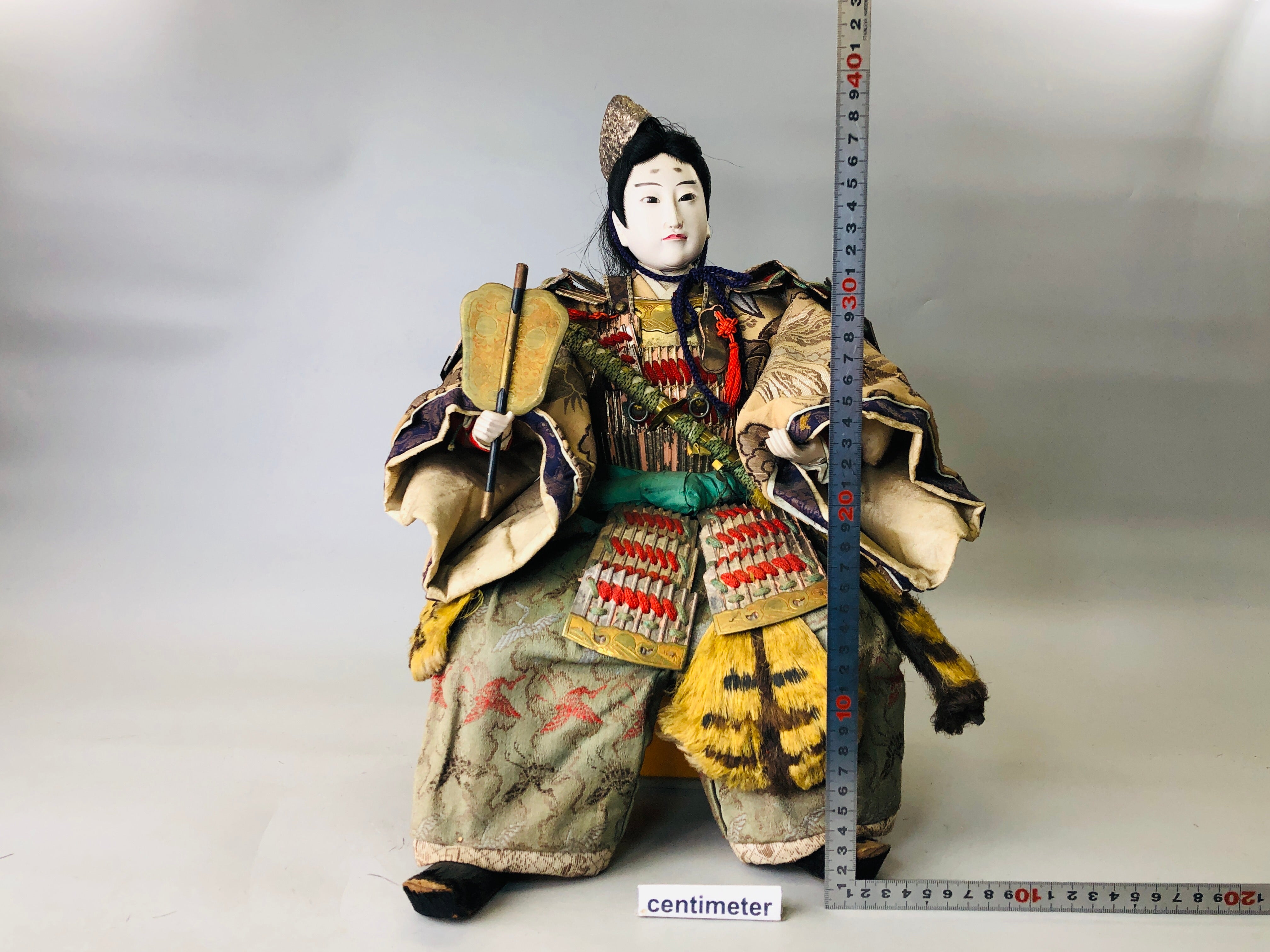 Y6006 NINGYO Samurai bushi Kimekomi doll figure figurine Japan vintage  antique