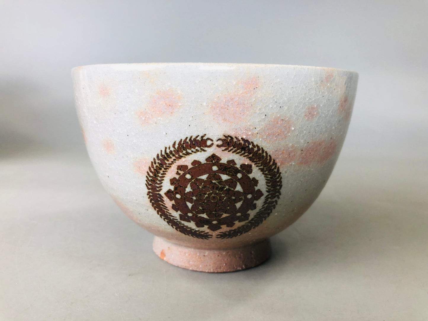 Y6053 [VIDEO] CHAWAN Gohon bowl signed box Japan antique tea ceremony vintage pottery